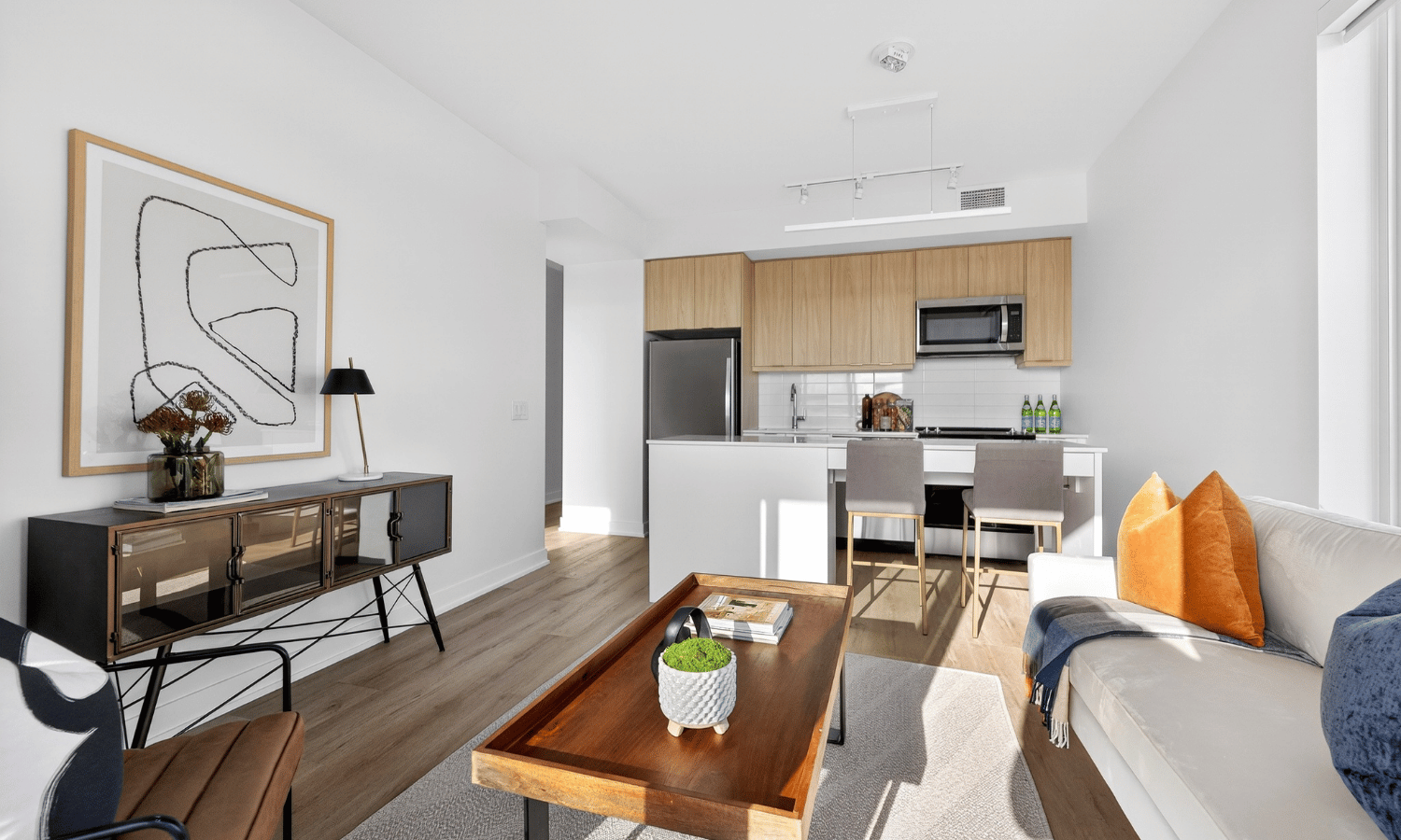 Staged suite at 610 Martin Grove.